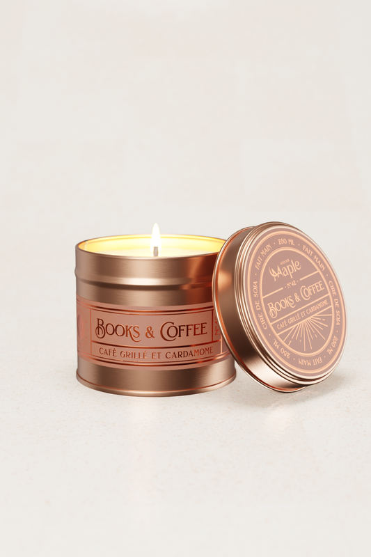 BOOKS &amp; COFFEE Candle