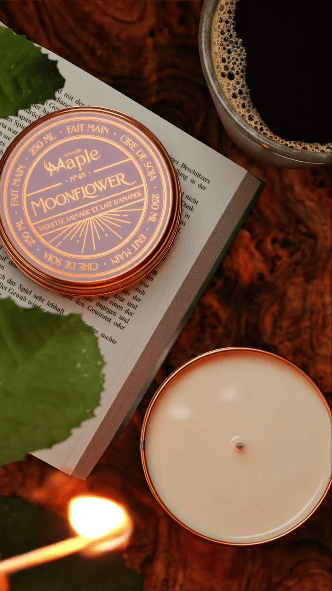 Bougie MOONFLOWER — vidéo présentation