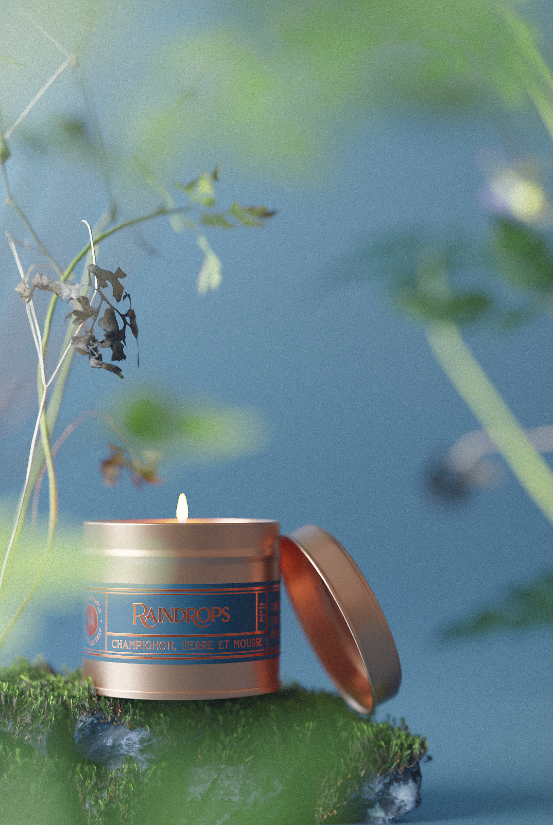 RAINDROPS Candle