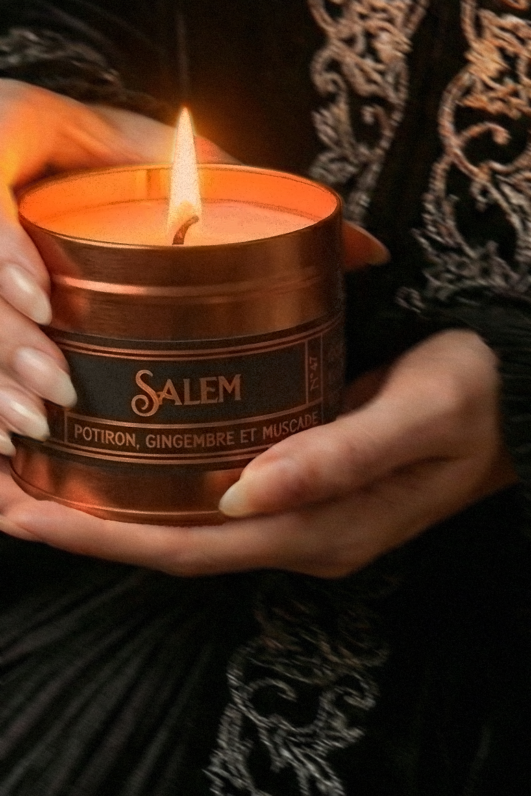 Bougie SALEM en situation — Atelier Maple