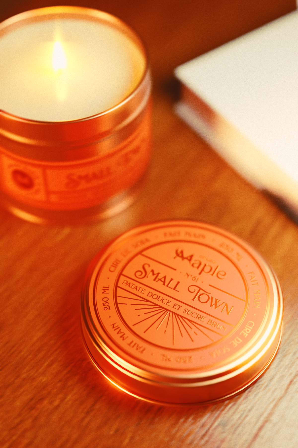 Bougie SMALL TOWN — bougie artisanale | Atelier Maple